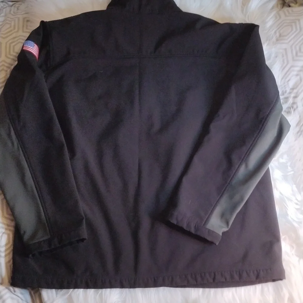 Devon & Jones waterproof soft shell jacket black XL mens
